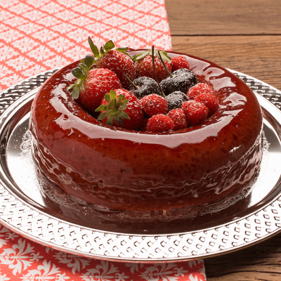 Bolo de Frutas Vermelhas