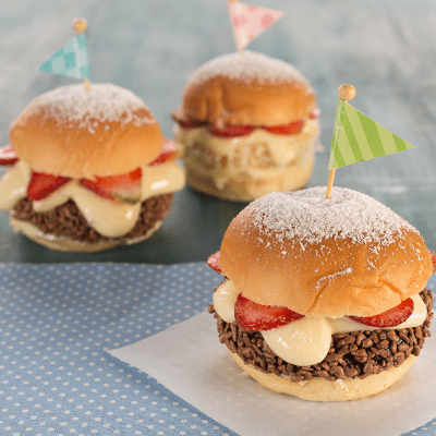 Hambúrguer de Brigadeiro