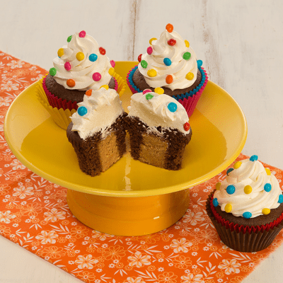 Cupcake de Chocolate com Paçoca