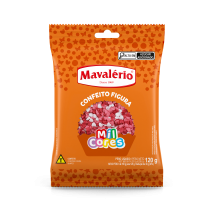 CONFEITO FIGURA CORAÇÃO MIL CORES MAVALÉRIO