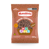 FLOCOS CROCANTES SABOR CHOCOLATE MIL CORES MAVALÉRIO