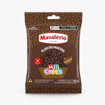 FLOCOS MACIOS SABOR CHOCOLATE MIL CORES MAVALÉRIO
