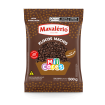 FLOCOS MACIOS SABOR CHOCOLATE MIL CORES MAVALÉRIO