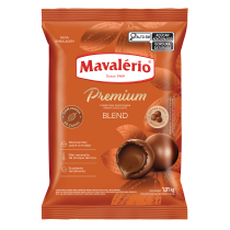 COBERTURA PREMIUM EM GOTAS PARA DERRETER SABOR CHOCOLATE AO LEITE E MEIO AMARGO “BLEND” MAVALÉRIO