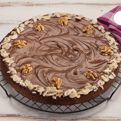 Pizza Brownie com Chocolate