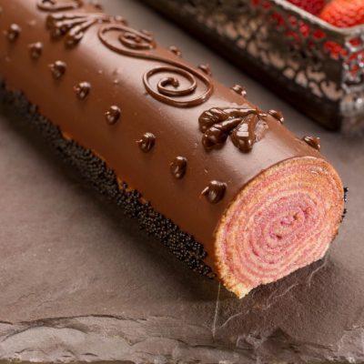 Bolo de Rolo de Frutas Vermelhas