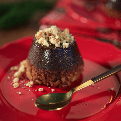 Quindim de Chocolate com Nozes