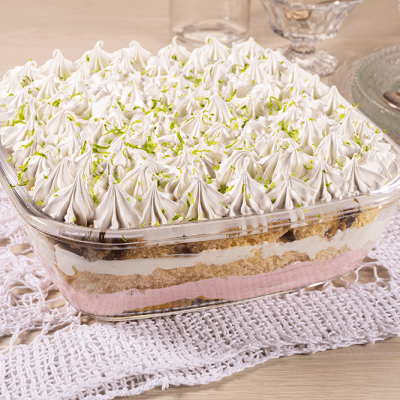 Pavetone de Morango e Limão