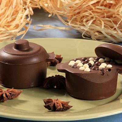 Panela de Chocolate com Doce de Batata Doce