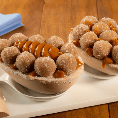 Ovo Trufado de Canela com Doce de Leite