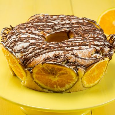 Bolo de Laranja com Gotas de Chocolate
