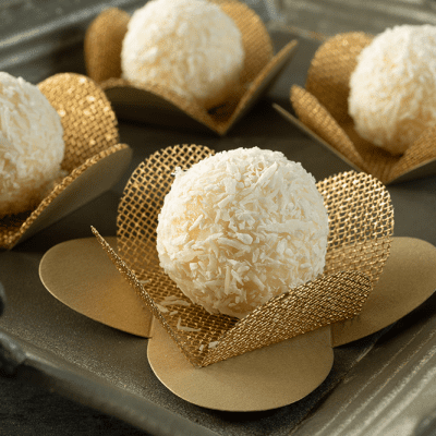 Bombom Trufado de Amêndoas com Coco