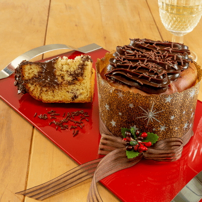 Panetone Recheado de Brigadeiro