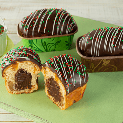 Pãotone Recheado com Brigadeiro