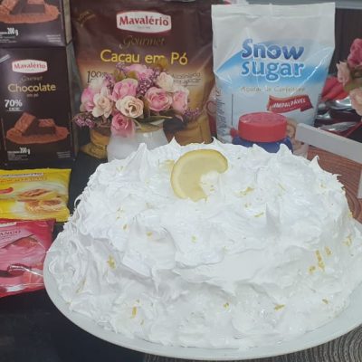 Bolo Mousse de Brigadeiro de Limão