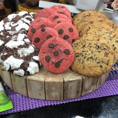Cookies Red Velvet Nevado e Tradicional