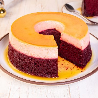 Bolo Pudim Red Velvet