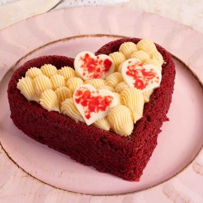 Bolo Coração Red Velvet Brigadeiro com Cream Cheese