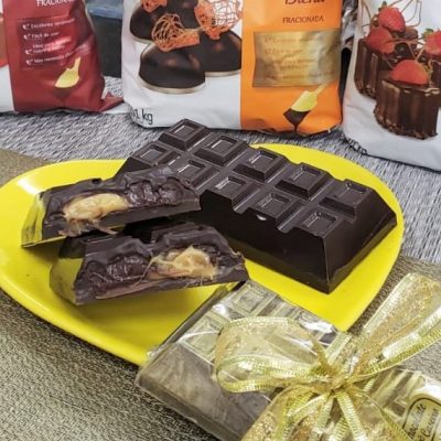 Barra Recheada de Caramelo