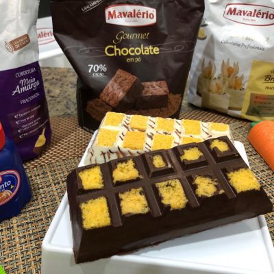 Barra de Cenoura com Recheio Cremoso