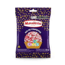 Mix de Confeitos Rosa Mil Cores Mavalério