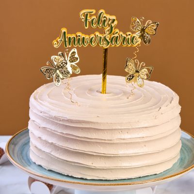 Bolo Mousse de Chocolate com Buttercream