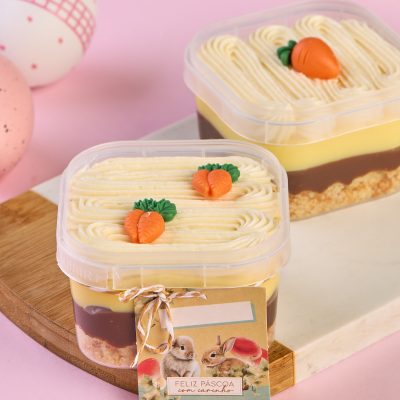 Bolo no Pote de Brigadeiro com Maracujá