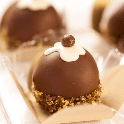 Trufa de Chocolate com Banana Passa