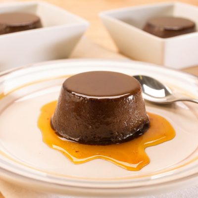 Pudim de Chocolate com Nozes