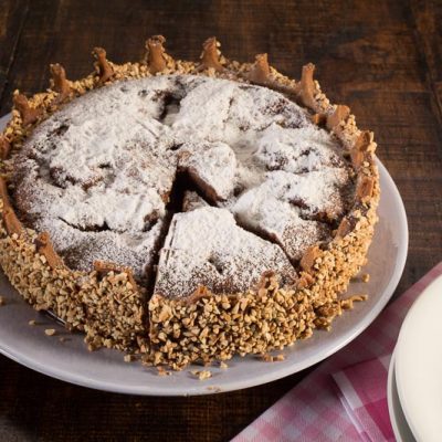 Torta de Chocolate com Geleia de Damasco