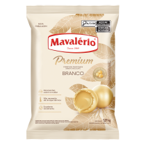 COBERTURA PREMIUM EM GOTAS PARA DERRETER SABOR CHOCOLATE BRANCO MAVALÉRIO