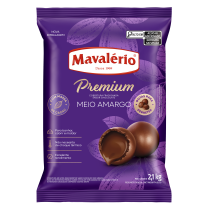 COBERTURA PREMIUM EM GOTAS PARA DERRETER SABOR CHOCOLATE MEIO AMARGO MAVALÉRIO