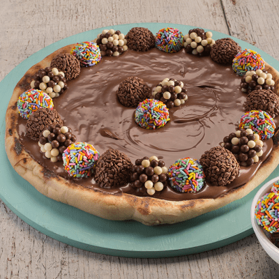 Pizza Brigadeiro Gourmet Divertido