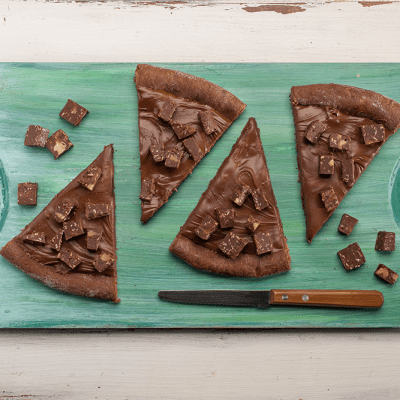 Pizza Australiana de Chocolate com Fudge