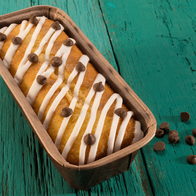 Bolo Inglês com Gota de Chocolate