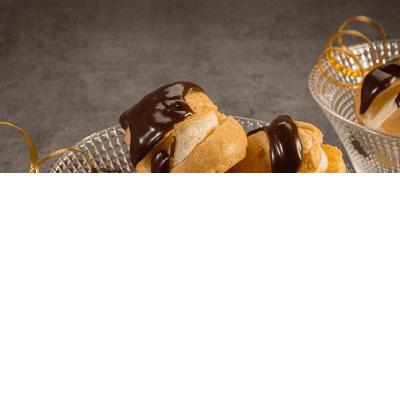 Profiteroles Trufados de Leite em Pó