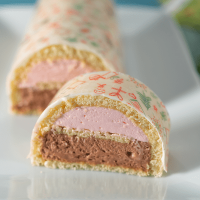 Rocambole de Morango e Chocolate