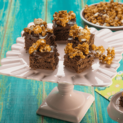 Brownie com Pipoca