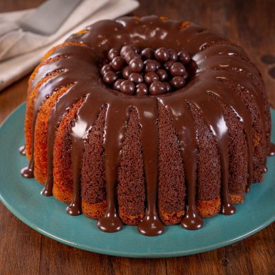 Bolo Mesclado de Chocolate e Cenoura