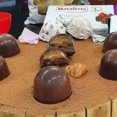 Trufa de Maça Caramelada com Caramelo