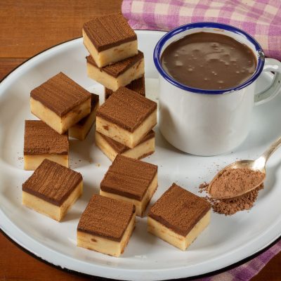 Fudge de Amendoim com Chocolate