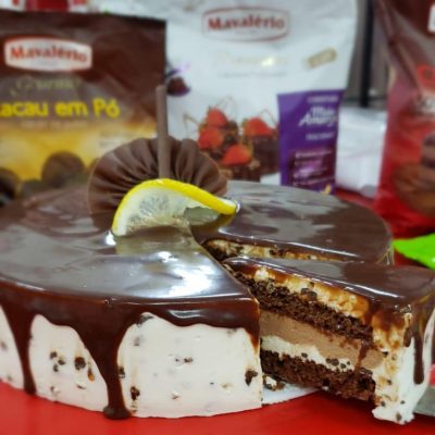 Torta Mousse de Limão com Chocolate