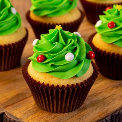 Cupcake Árvore de Natal