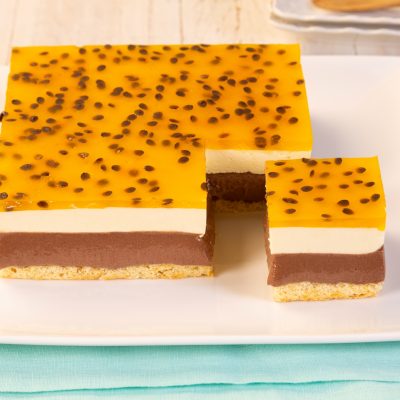 Torta Mousse de Chocolate com Maracujá