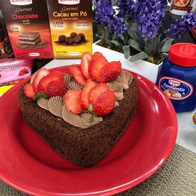 Bolo Coração de Mel