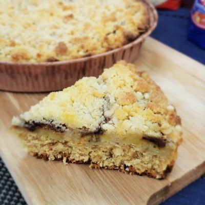 Cuca de Aveia com Banana e Avelã