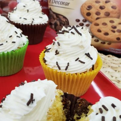 Cupcake de Milho com Mousse