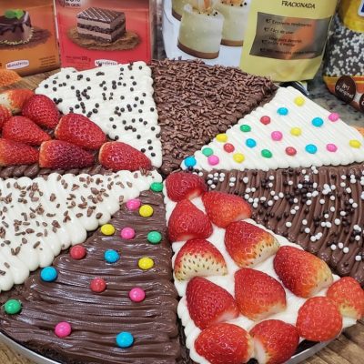 Pizza Brownie com Trufa