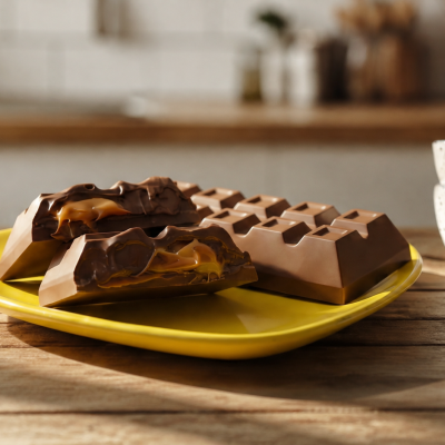 Barra Recheada de Caramelo