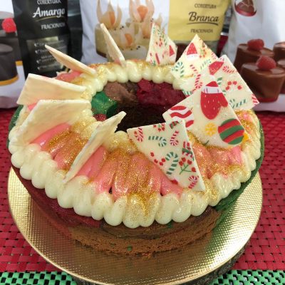 Bolo Guirlanda de Natal